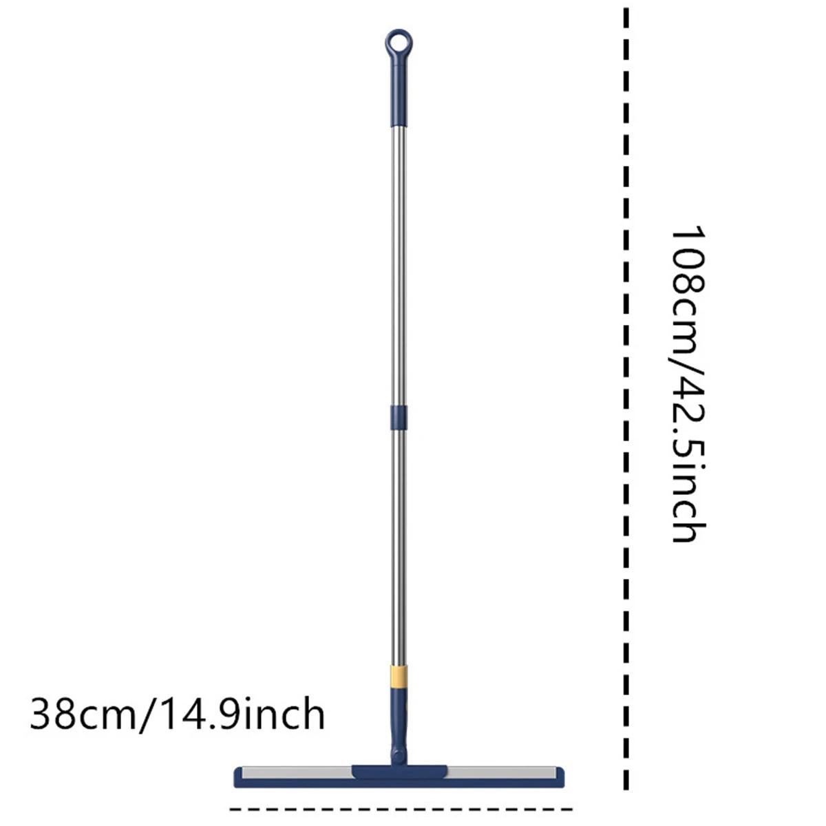 

Multifunctional Glass Wiper Magic Silicon Telescopic Scraper Mop Suitable for Wet and Dry Bathroom Kitchen Efficiently Scrapes