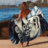 P-Picasso Style Painting Microfiber Printed Beach Towel Mountain Climbing Yoga Beach Swimming Running Absorbent Soft Towel