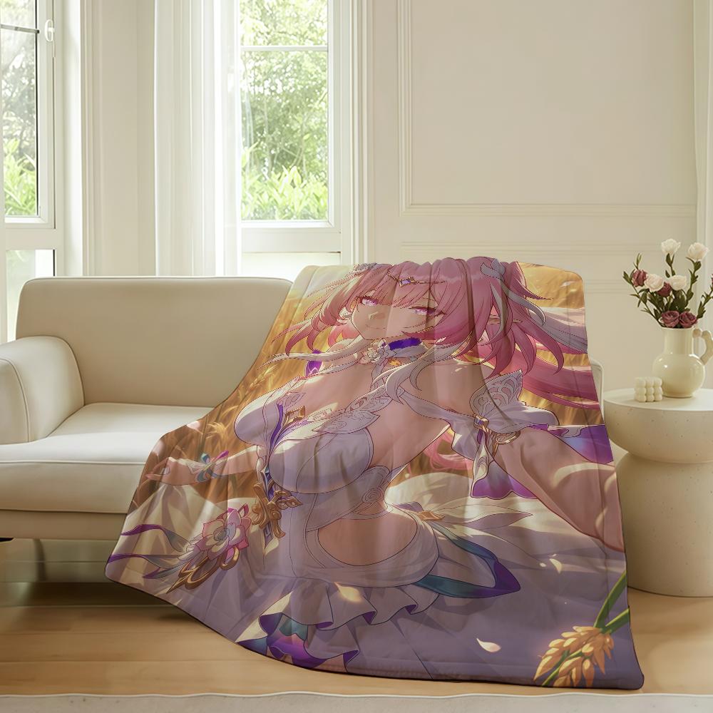 Game Honkai Star Rail Cyrene Blanket For Sofa Office Bed Plane Travel Sleep Read Relax Camping Soft And Warm