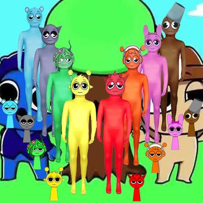 Sprunki Kostuum voor Volwassenen en Kinderen Cosplay Monster Horror Activiteit Jumpsuit Carnaval Viering Rol Geniet Kind Meisjes Jongens Kostuum Cadeau