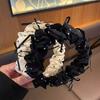 Vintage Polka Dot Bow Headband Women Hair Hoop High Cranial Top Princess Style Hairband Daily Makeup Washing Hair Accessories