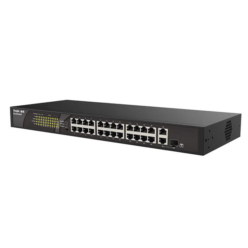 Ruijie RG-ES126S-P V2 24-Port Unmanaged PoE Fast Ethernet Switch
