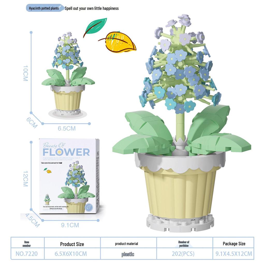 Bukiet Sukulentów Klocki - Prezenty Świąteczne i Zabawki