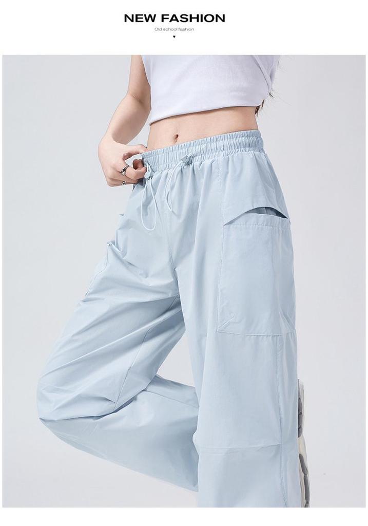 Damen Schnelltrocknende Weitbeinige Fallschirmjägerhosen - Frühling/Sommer Wasserdicht, Atmungsaktiv Outdoor Sportbekleidung
