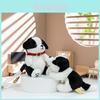 Border Collie Plush Keychain With Soft Short Hair For Bookbag Decoration And Collectible Toy