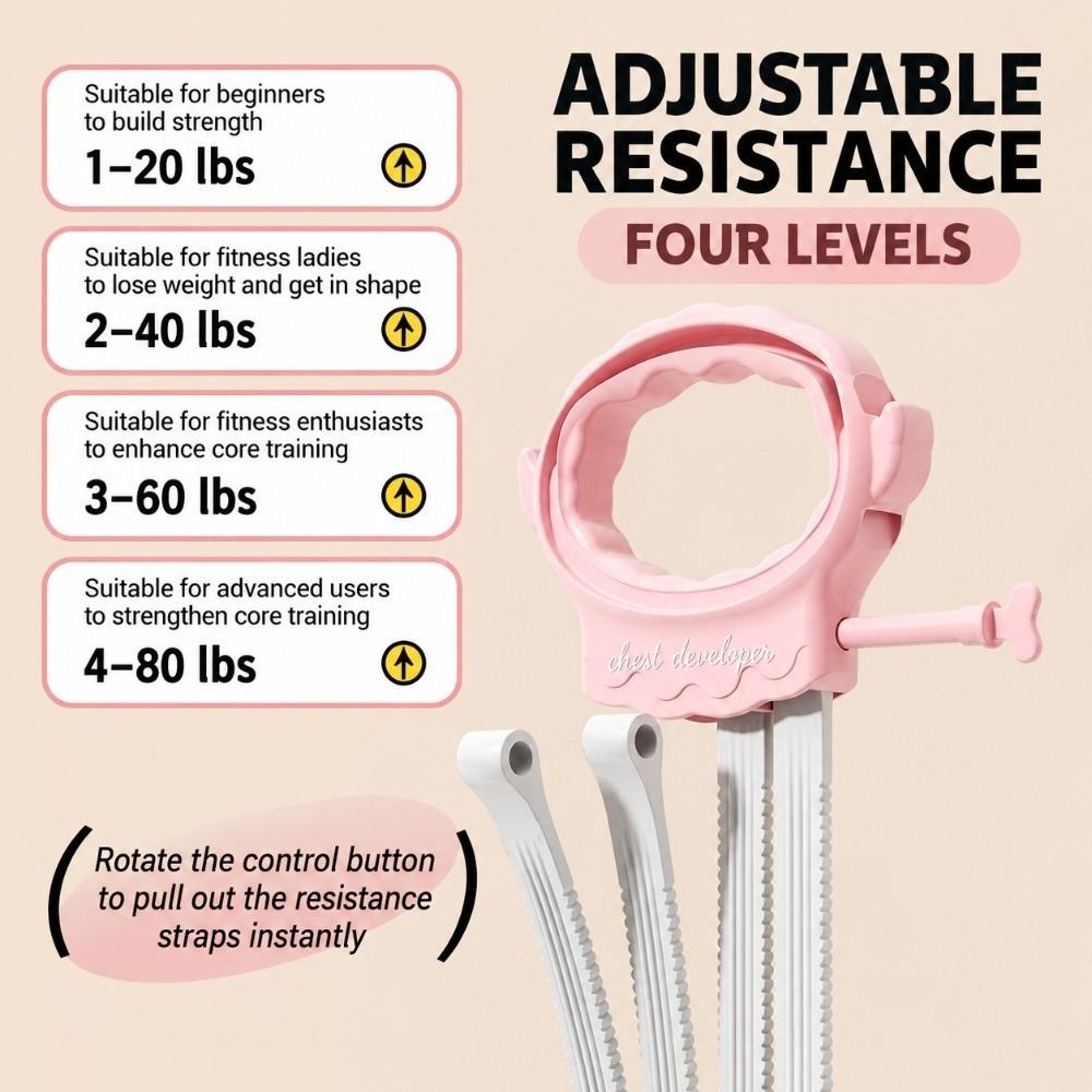 Adjustable Elastic Yoga Band 20-80 Lbs Exercise Band Female Resistance Bands Fitness Training