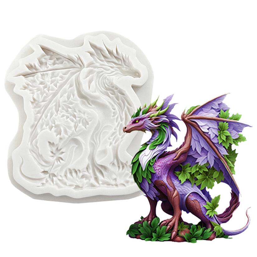 Dragon Silicone Cake Baking Mold Sugarcraft Chocolate Cupcake Resin Tools Fondant Decorating Tools