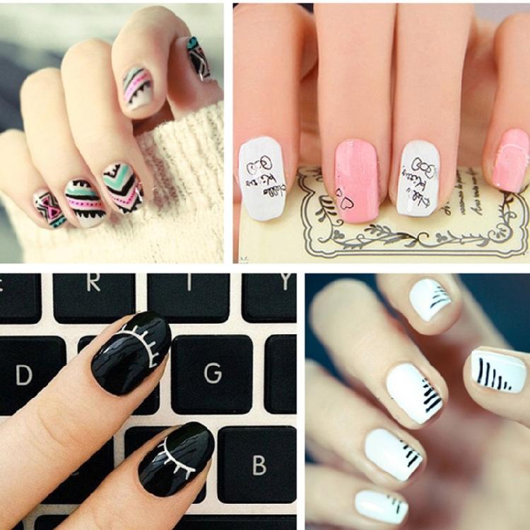 3 Pcs Nail Painting Brush Set Nails Art Liner Brushes Nail Dotting Drawing Tool Nails Painting Brush