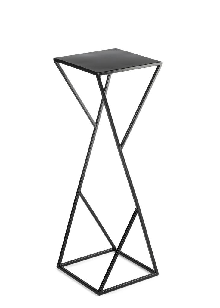 Kwietnik Nowoczesny Loft Czarny 70 Cm