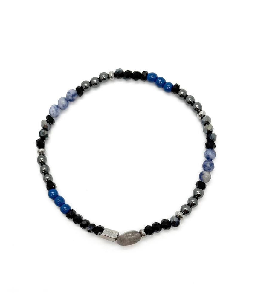 Monoflux Core Tone Gemstone Bracelet _ Blue Core