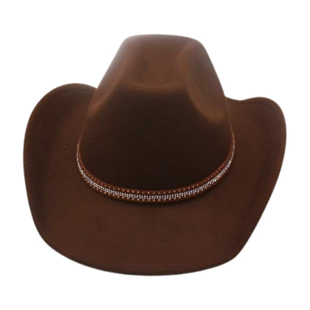 Premium Middle Diamond Accessory Hat Cowboy Hat British Style Jazz Hat Men And Women