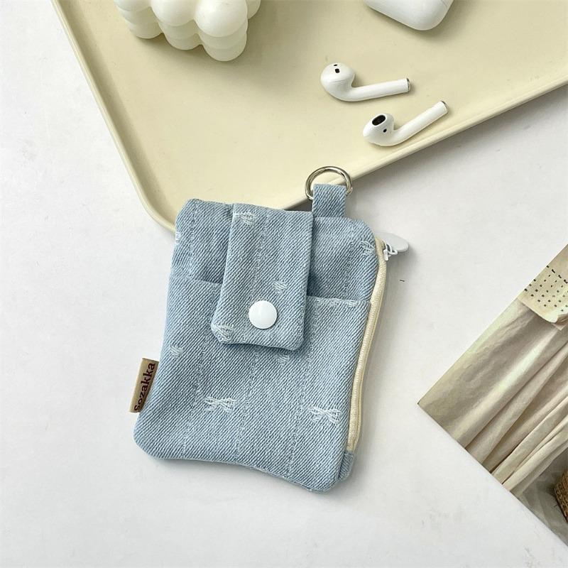 3 High-value Denim Card Bag, Multi-card Position, Small Card Cover, Large-capacity Document, Bank Card Protective Cover.