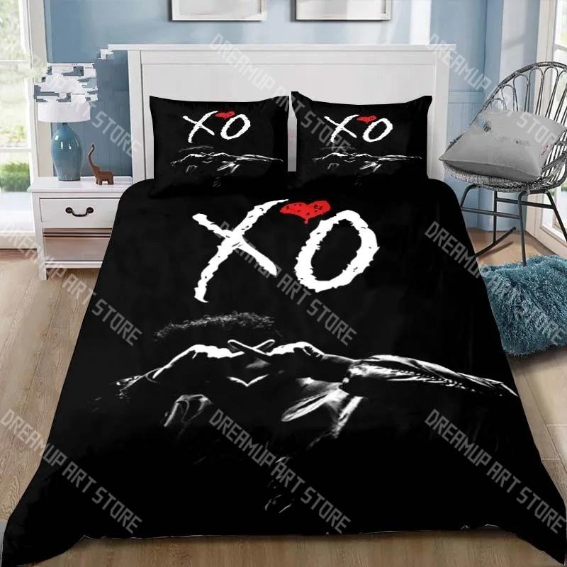 Mode Sänger XO The Weeknd Bettwäsche Set Einzelbett Twin Bett Full Queen King Size Bettwäsche Set Kinderzimmer Bettbezug Sets Bettlaken Set