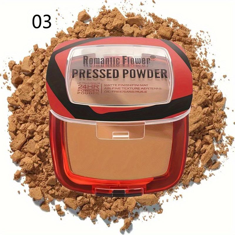 

Bronzing Powde Matte Pull Coverage Pressed Powder with Puff Applicator Lightweight Finishing Powder Makeup Oil Control Foundation Макіяж для обличчя 03#