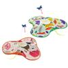 Hide And Seek Cat Toy Interactive Automatic Play Toy with Butterfly Wand And Moving Concealed Feather Kitten Exercise Hunting Game
