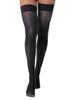 Womens Sheer Thigh High Socks Glossy See Through Design Thin Shiny Elastic Solid Color Stockings