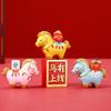 Chinese Style Horse Miniature Horse Mascot Zodiac Horse Ornaments 2026 Gift Horse Figurine  Cabinet