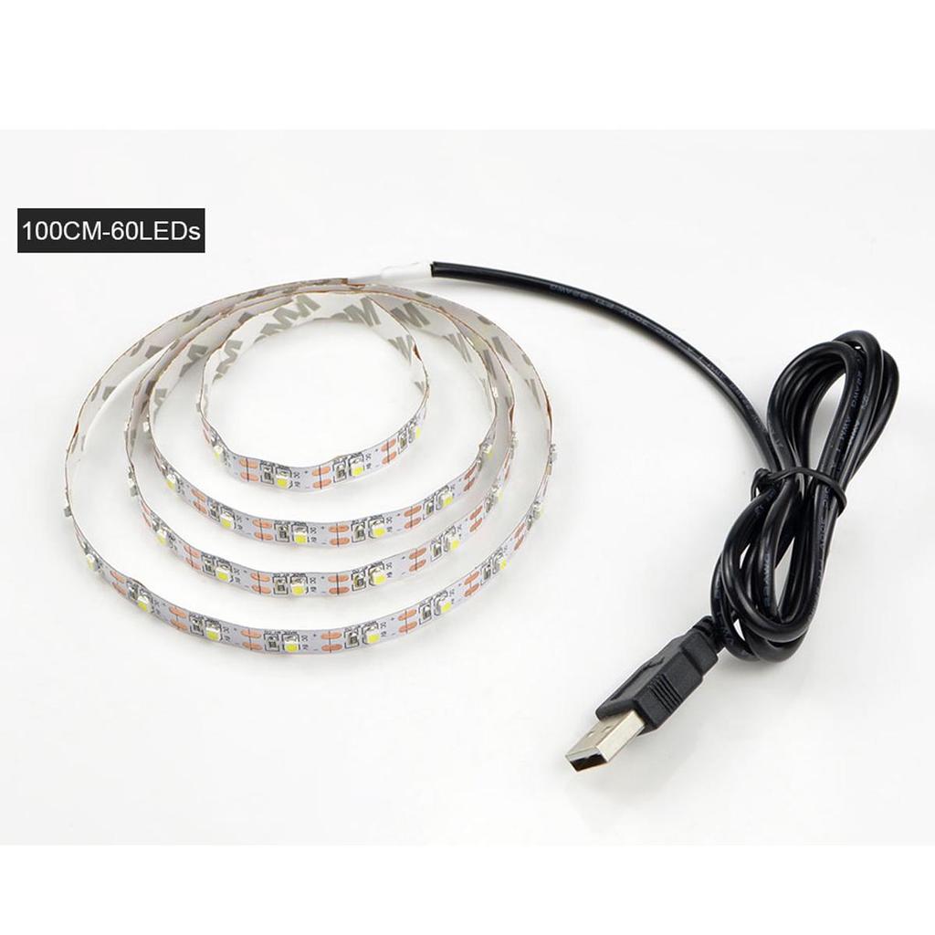 Not Waterproof LED Strip Light Tape USB Light For TV Backlight Atmosphere Decoration PC Kitchen Bedroom Table Decor Lighting Lamp Decor