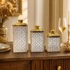 3 Pieces Candy Jar Airtight Dry Food Container for Kitchen Counter