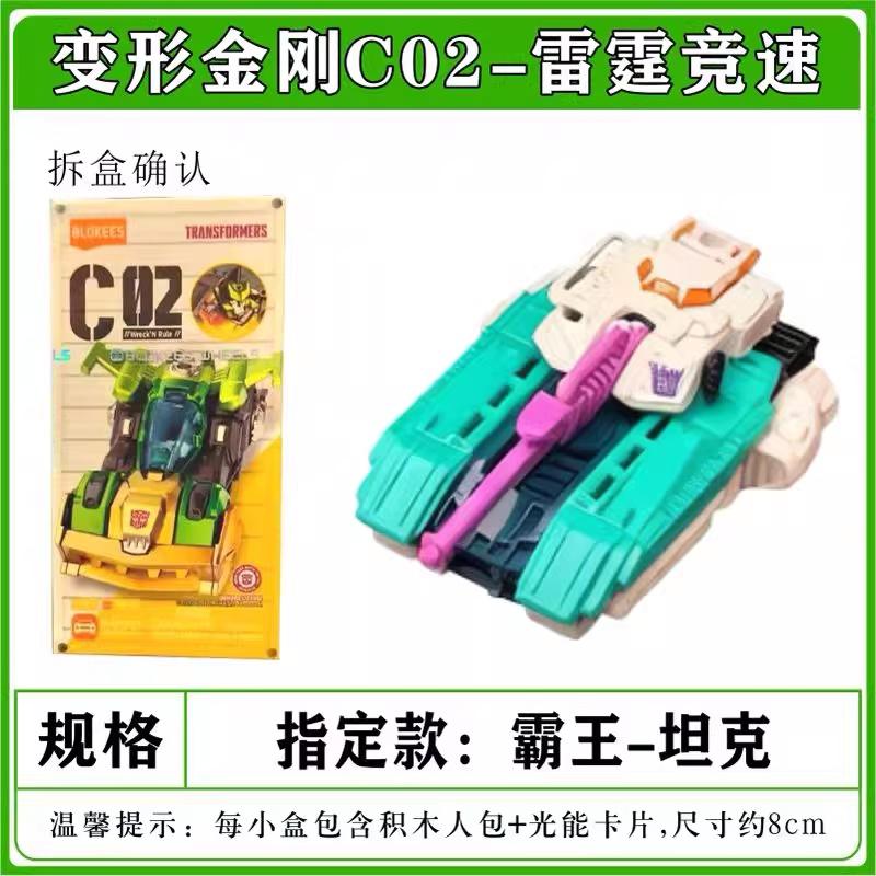 New Wheels 1:64   C02 Optimus Prime Megatron Action Figures Assembled Car Model Collectible Gift