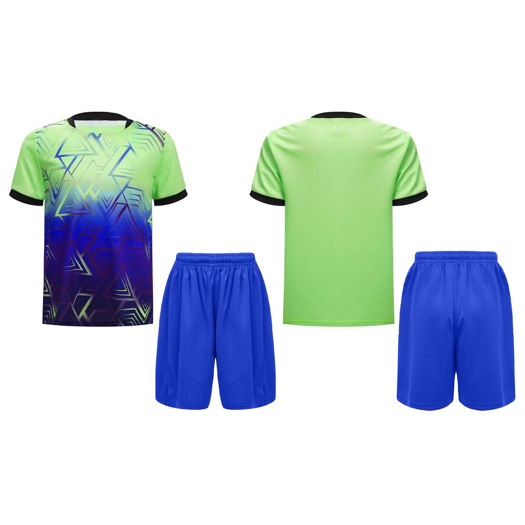 Children's Boys Sports Set 2-Piece Quick-Drying T-Shirt + Shorts Tracksuit for Jogging Football Basketball Clothing