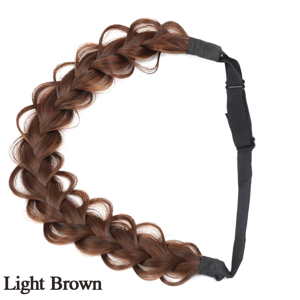 

Синтетична перука Пов язка Риб ячий хвіст Коси Волосся з регульованим поясом Заплетена пов язка Богемний стиль Жіноча зачіска Шиньйони