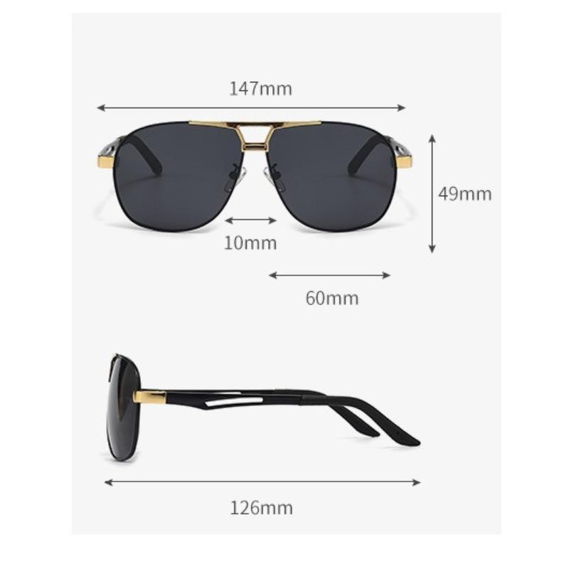 Men'S Polarized Color-Changing Sunglasses Aviator Polarized Uv Protection Metal Mirror Sun Glasses Pilot Shades Men Shades