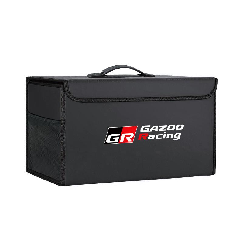 Car Storage Box Auto Trunk Organizer Tools For Toyota 86 Mirai Supra Prado Alphard Crown Vellfire Venza Avalon Prius CHR Keyring