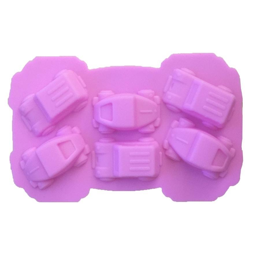 1PCS Food Grade Silicone Carton Cars Shape For Silicone Cake Molds, Fondant Cake Decorate