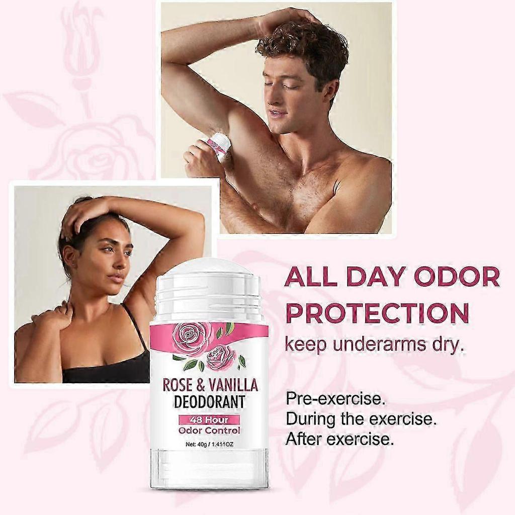 48-Hour Odor Control & Antiperspirant Roll-On- Natural Deodorant for Sensitive Skin, Sweat Protection & Long-Lasting Freshness