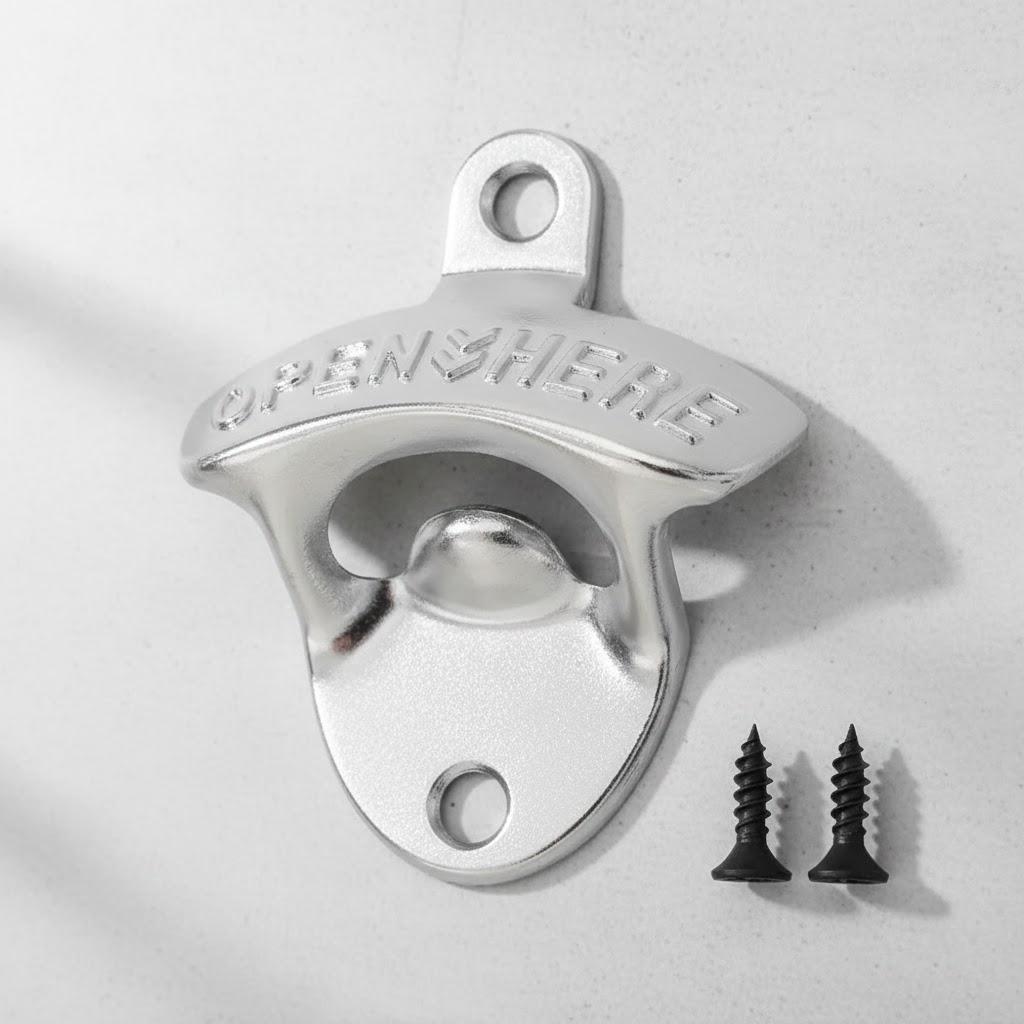 Wall Mounted Bottle Opener Vintage Zinc Alloy Beer Opener Creative Kitchen Bar Tool Home Decor