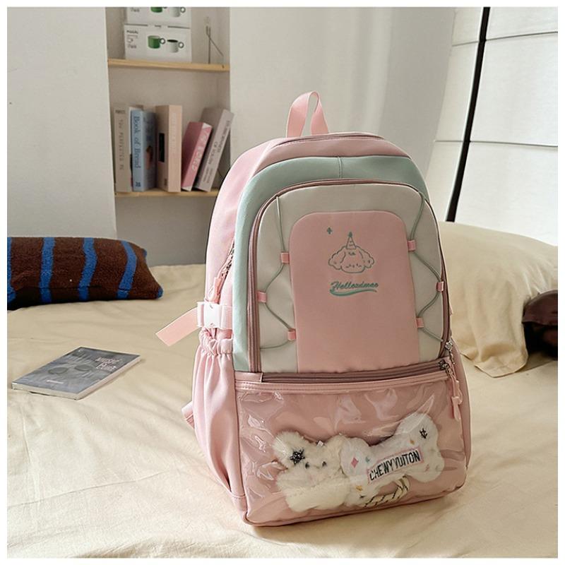 Schultasche neue frische und süße Bonbonfarbe Rucksack Mittelschüler leichte Reise Rucksack mit großem Fassungsvermögen