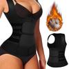 Women's Neoprene Sports Vest with Double Waist Tummy Control and Body Shaping Corset