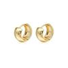 003 Krstudent Hoop Earrings for Women, 18K Gold Plated Earrings for WomenSmall Lightweight Hypoallergenic Cartilage Huggie Earrings for Girls 13mm