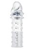 Penis Sheath Stud Sleeve 15 X 4.2cm Transparent - Manpower TOYJOY - Penis Sheaths