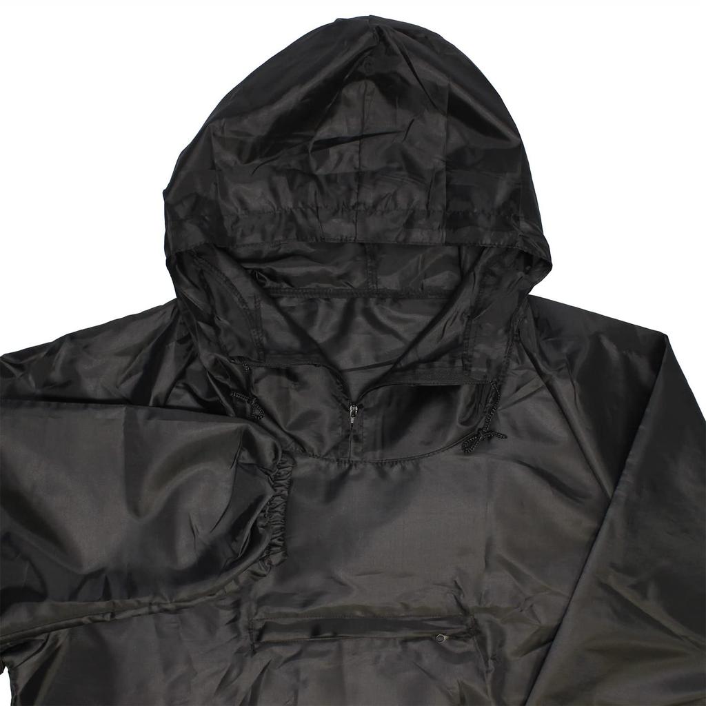 Otafuku Glove Rain Factory Jacket Set and Polyester with Size LL (Top Bottoms) [100% Water-Repellent Finish] RF-23 Black,