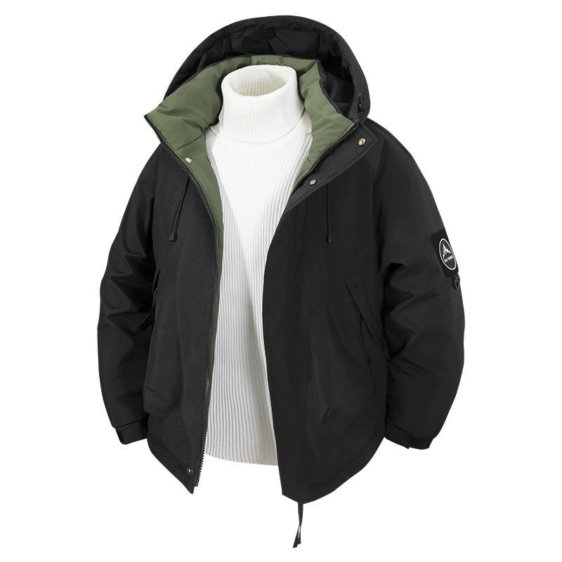Couple Winter Hiking Cotton Jacket Thick Warm Outdoor Stand Collar Coat Men Women