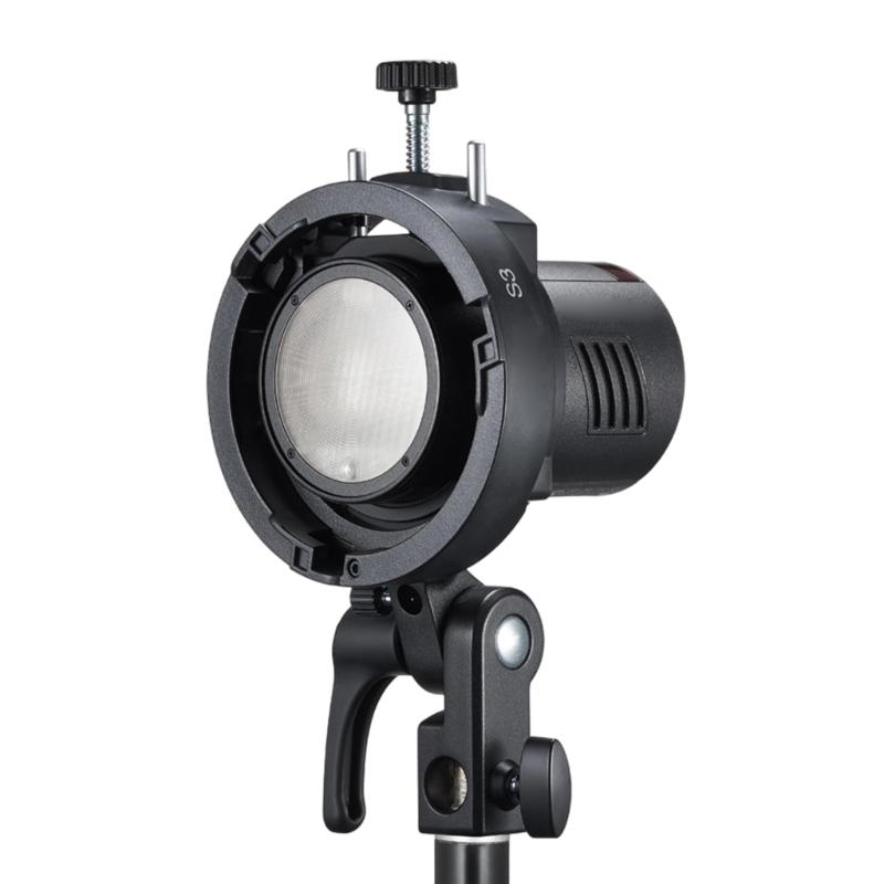 S Shaped Flash Bracket For S3,V1/V860III/AD200 Hot Shoe Mount Speedlights Quick Installation Lightweght Durability Design
