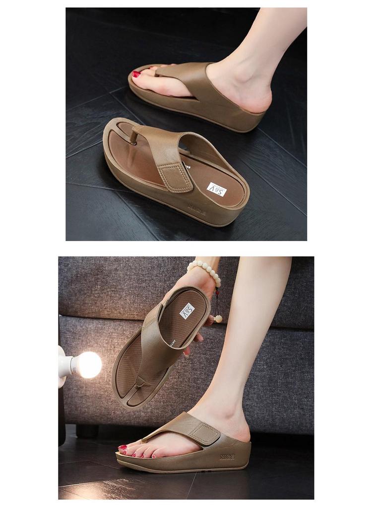 Women's Comfortable Non-Slip Wedge Flip-Flop Sandals