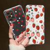 Erdbeer-Blumen-Hülle für Samsung S26 Plus S25 S24 S23 S22 Ultra A57 A17 A07 A56 5G A36 A26 A16 A55 A54 A53 Stoßfeste TPU-Hülle