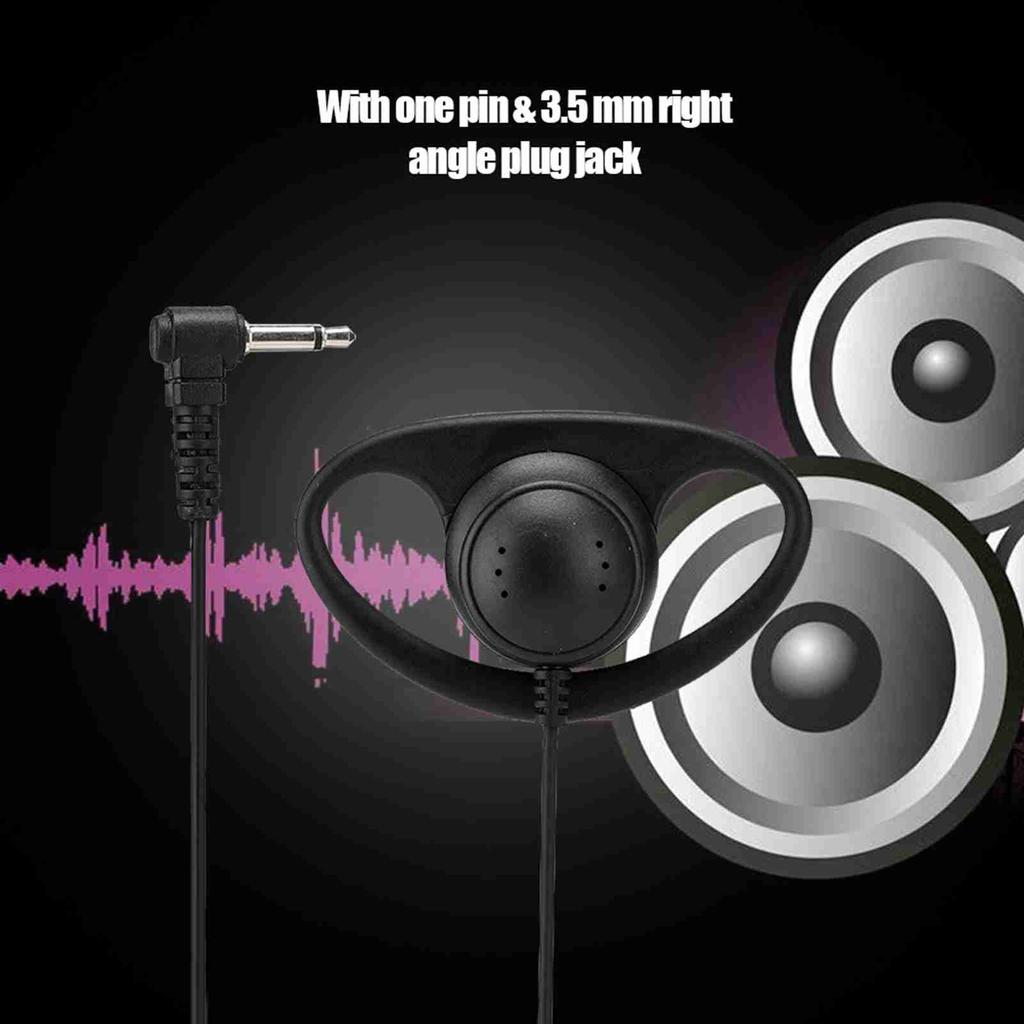 3.5mm Jack d Shell Type Listen Only Earpiece Headset for Motorola ICOM Kenwood Radios