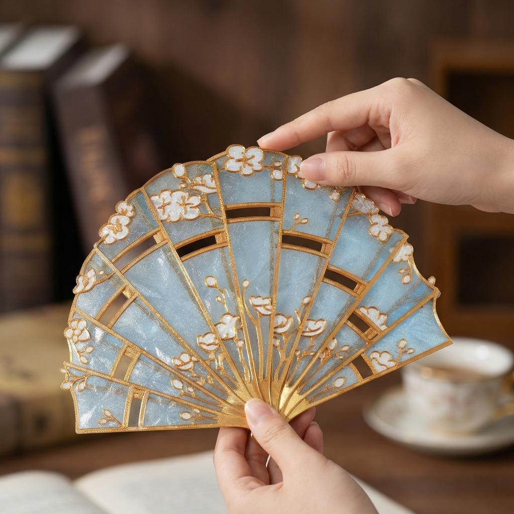 Folding Fan, Cultural And Creative Gift, Home Decoration, Handicraft, Party Prop, Fan