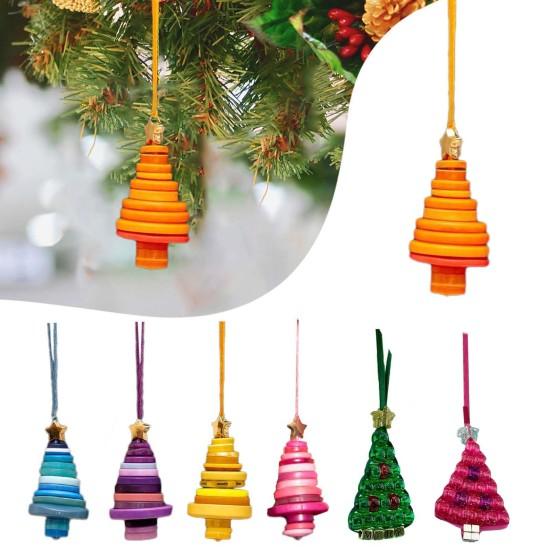DIY Green Button Christmas Tree Ornament Kit Fun Christmas Buttons Crafts