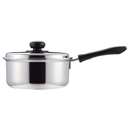 Pearl Metal Saucepan, 18cm, with Lid, Induction Compatible, Comfort, Made In Japan, HB-1130