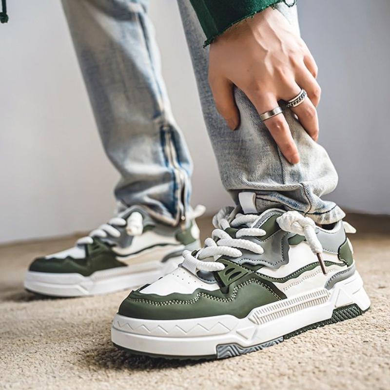 Spring Men Sneakers Lace Up Man Running Shoes Non Slip Platform Shoe High Quality Training Tennis Shoes Wear Resistant Men Shoes