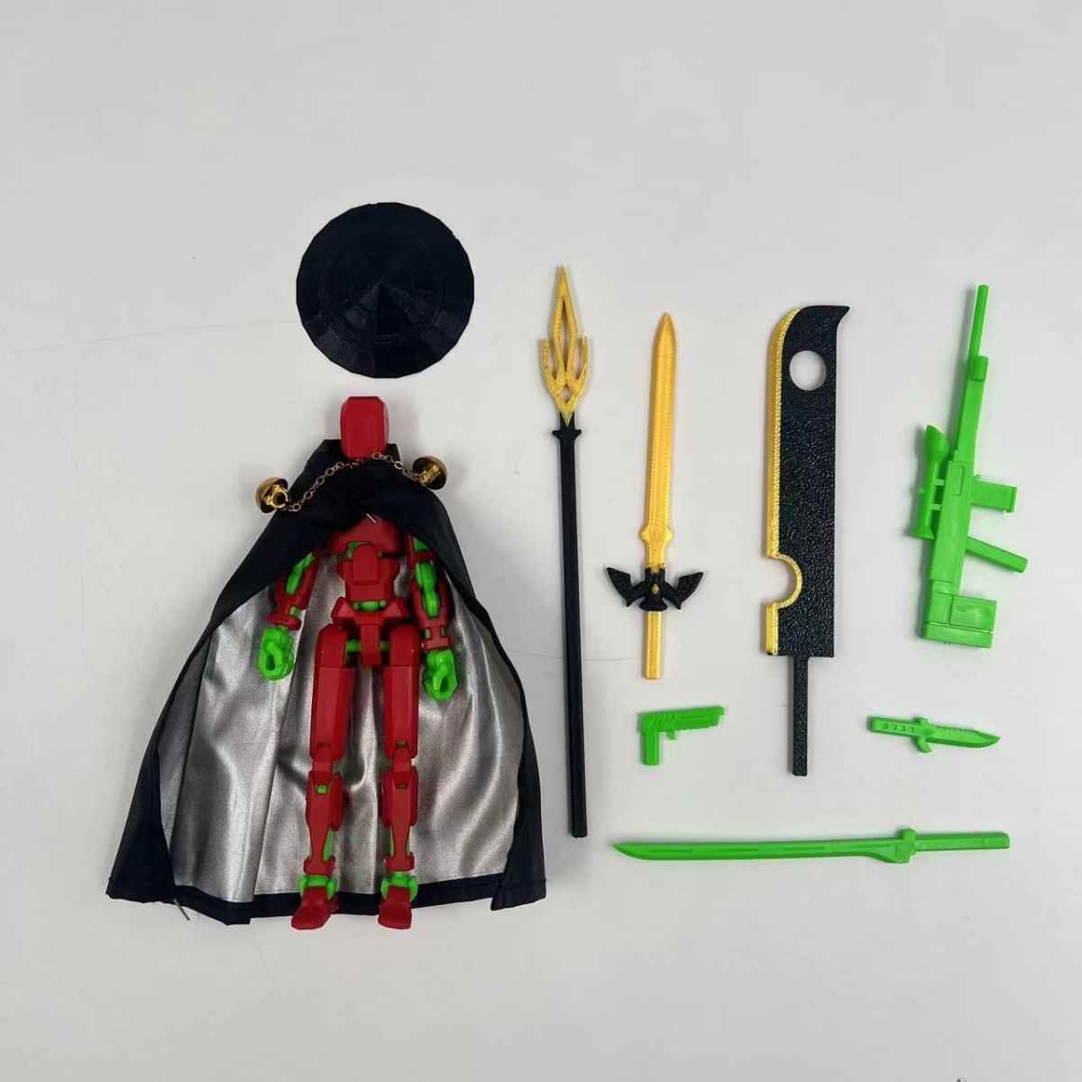 5th Gen 3D Printed Multi-Joint Movable Doll with Lucky 13 DIY Weapons Expansion Pack