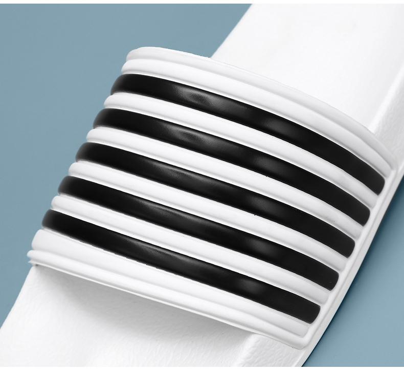 Vasaros vyriški batai šlepetės dryžiai baseino šlepetės paplūdimio didelių dydžių sandalai 46 48 neslystantys batai namų šlepetės