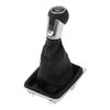 INFINAUTO Manual Gear Shift Knob with Cover for VW Golf MK7 GTI GTD Gearbox Stick Shifter Lever Plastic Faux Black and 1 Piece 5-Speed 2013-2018,