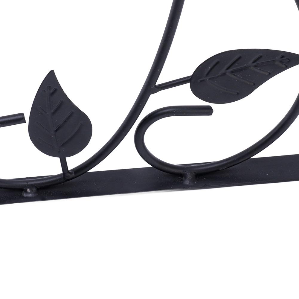 2pcs Black Wall Mount Plant Hook Iron Outdoor Plant Bracket Plant Hanger Bracket Indoor Space