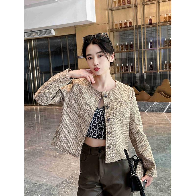 Women's Autumn and Winter New Spliced Round Neck Button Fashion Solid Color Versatile Casual Long-sleeved Top